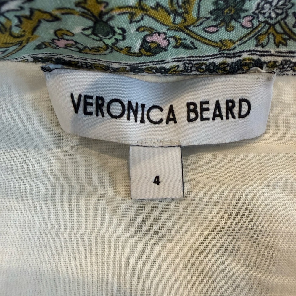 Veronica Beard Sundance Tiered Printed Ramie Maxi Skirt – Size 4 – Boho Floral - Picture 11 of 14